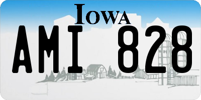 IA license plate AMI828