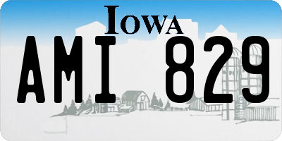 IA license plate AMI829