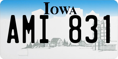 IA license plate AMI831