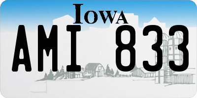 IA license plate AMI833