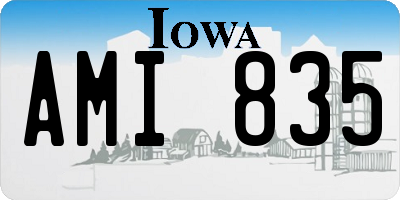 IA license plate AMI835