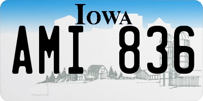 IA license plate AMI836
