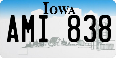 IA license plate AMI838