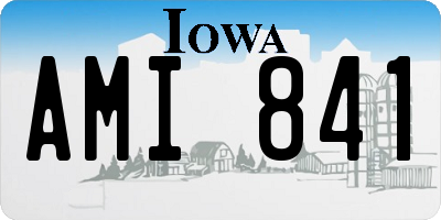 IA license plate AMI841