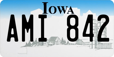 IA license plate AMI842