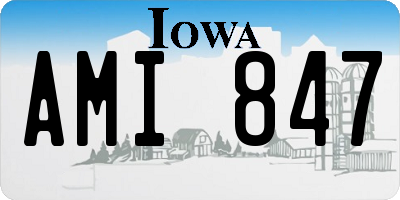 IA license plate AMI847