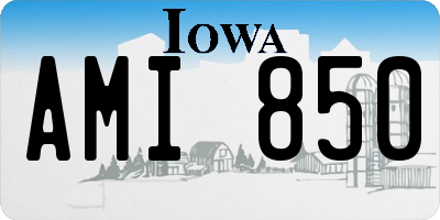 IA license plate AMI850