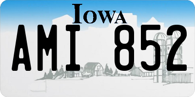 IA license plate AMI852