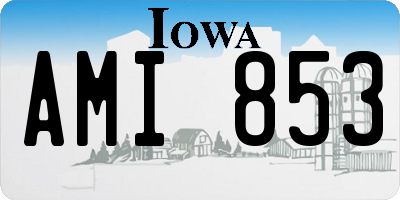 IA license plate AMI853
