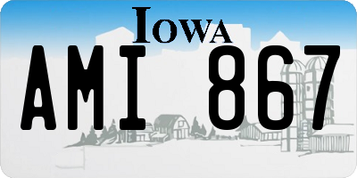 IA license plate AMI867