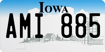 IA license plate AMI885