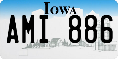 IA license plate AMI886