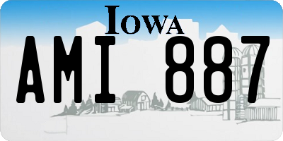 IA license plate AMI887