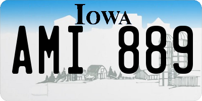 IA license plate AMI889