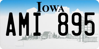 IA license plate AMI895