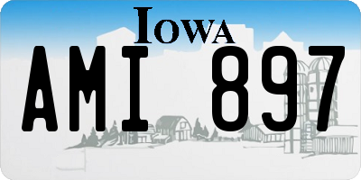 IA license plate AMI897