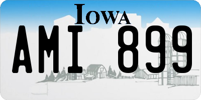 IA license plate AMI899
