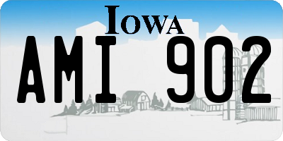 IA license plate AMI902