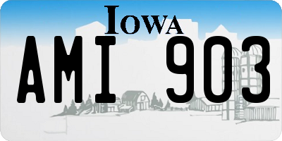 IA license plate AMI903
