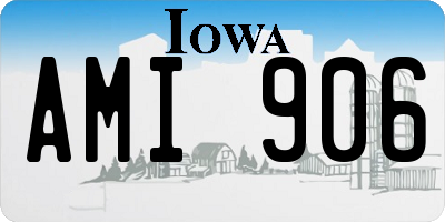 IA license plate AMI906