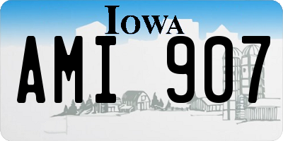 IA license plate AMI907