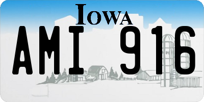 IA license plate AMI916