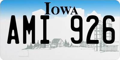 IA license plate AMI926