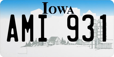 IA license plate AMI931