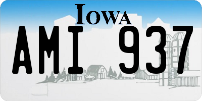 IA license plate AMI937