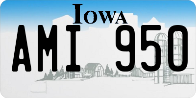 IA license plate AMI950