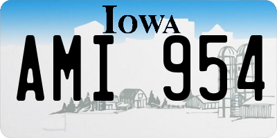 IA license plate AMI954