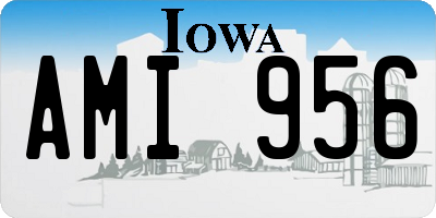 IA license plate AMI956