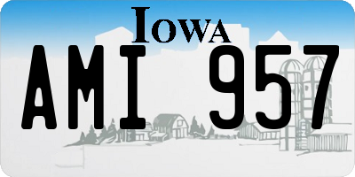 IA license plate AMI957