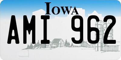IA license plate AMI962