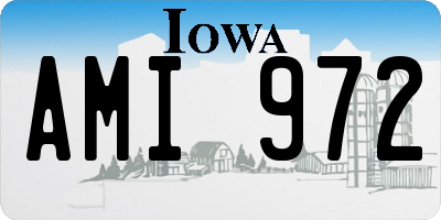 IA license plate AMI972