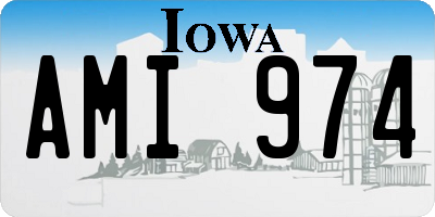 IA license plate AMI974