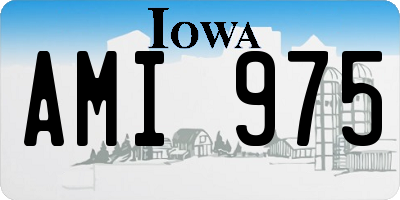IA license plate AMI975