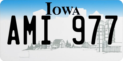 IA license plate AMI977
