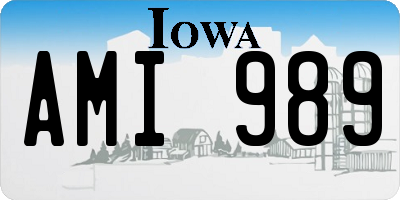 IA license plate AMI989