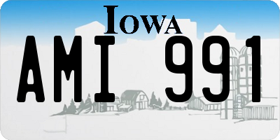 IA license plate AMI991