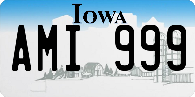 IA license plate AMI999