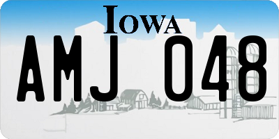 IA license plate AMJ048