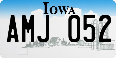 IA license plate AMJ052