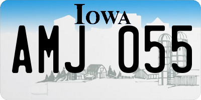 IA license plate AMJ055