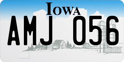 IA license plate AMJ056