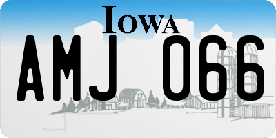 IA license plate AMJ066