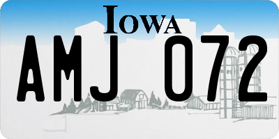 IA license plate AMJ072