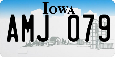 IA license plate AMJ079