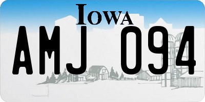 IA license plate AMJ094