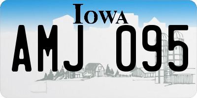 IA license plate AMJ095